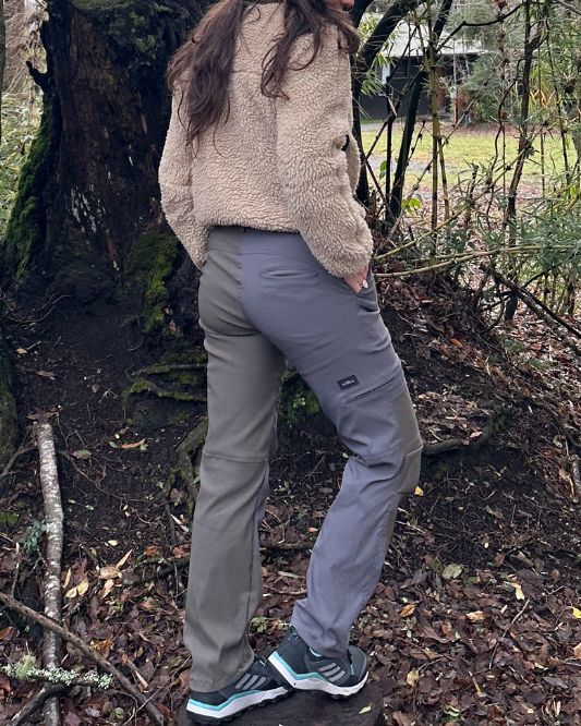 PANTALON TABEI BICOLOR GRIS-CAMO